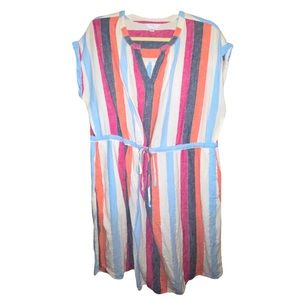 Time and Tru womens Large striped dress size 12-14 casual summer